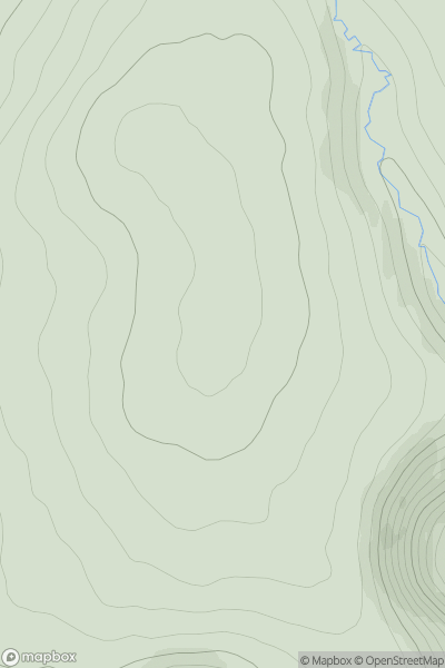 Thumbnail image for Round Hill [Braemar to Montrose] showing contour plot for surrounding peak